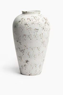 Terracotta Vase - Light beige/speckled - Home All | H&M US | H&M (US + CA)