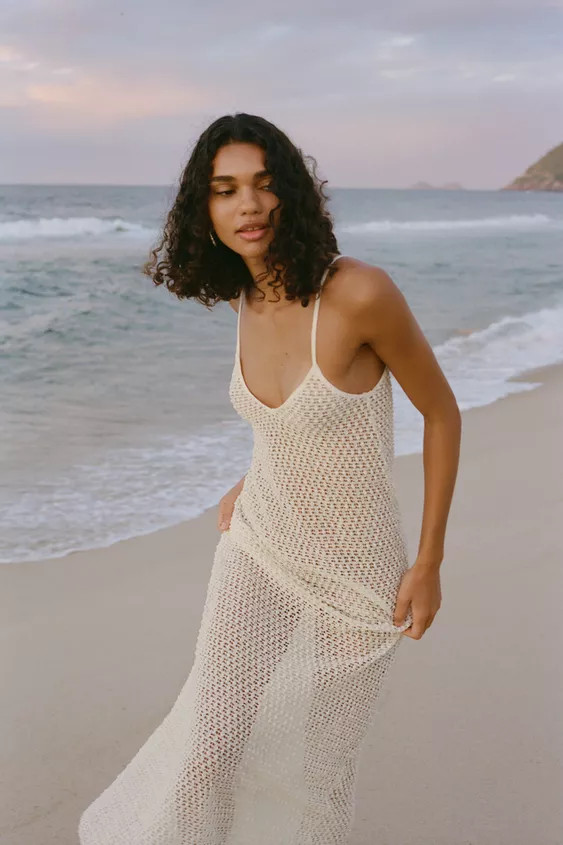 HÄKELKLEID MIT TRÄGERN | Zara DE
