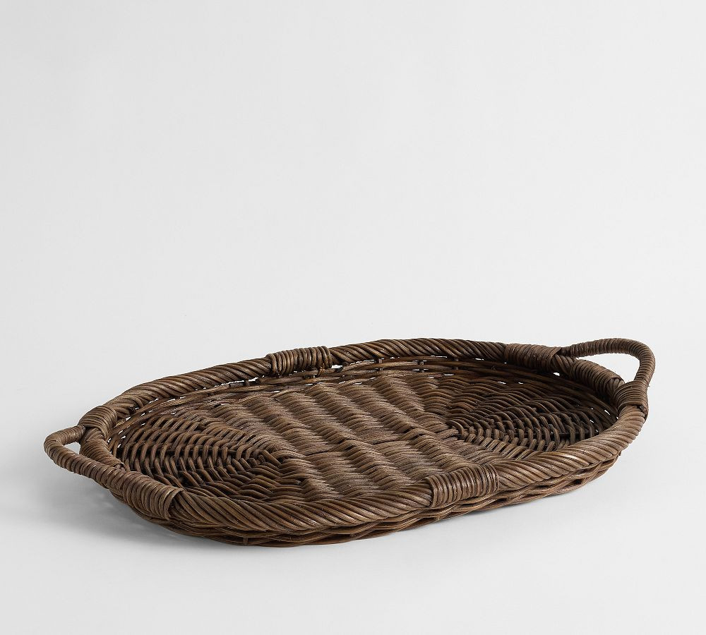Woven Oval Tray | Pottery Barn (US)