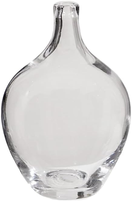 7.9inch Big Belly Vase,Clear Glass Vase, Living Room Home Decorative Vase, Glass Floor Vase, Mode... | Amazon (US)