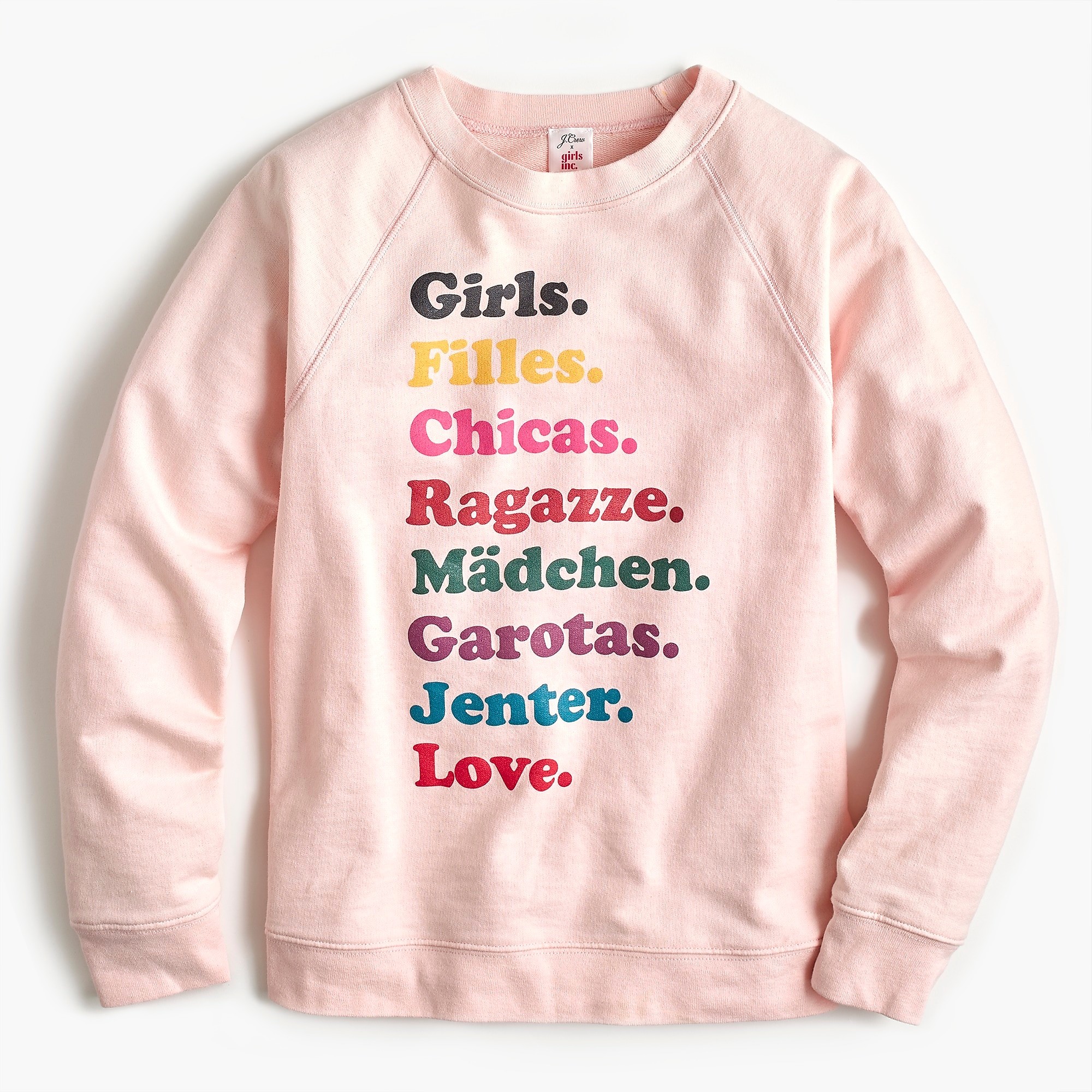 J.Crew x Girls Inc. "Girls" sweatshirt | J. Crew US