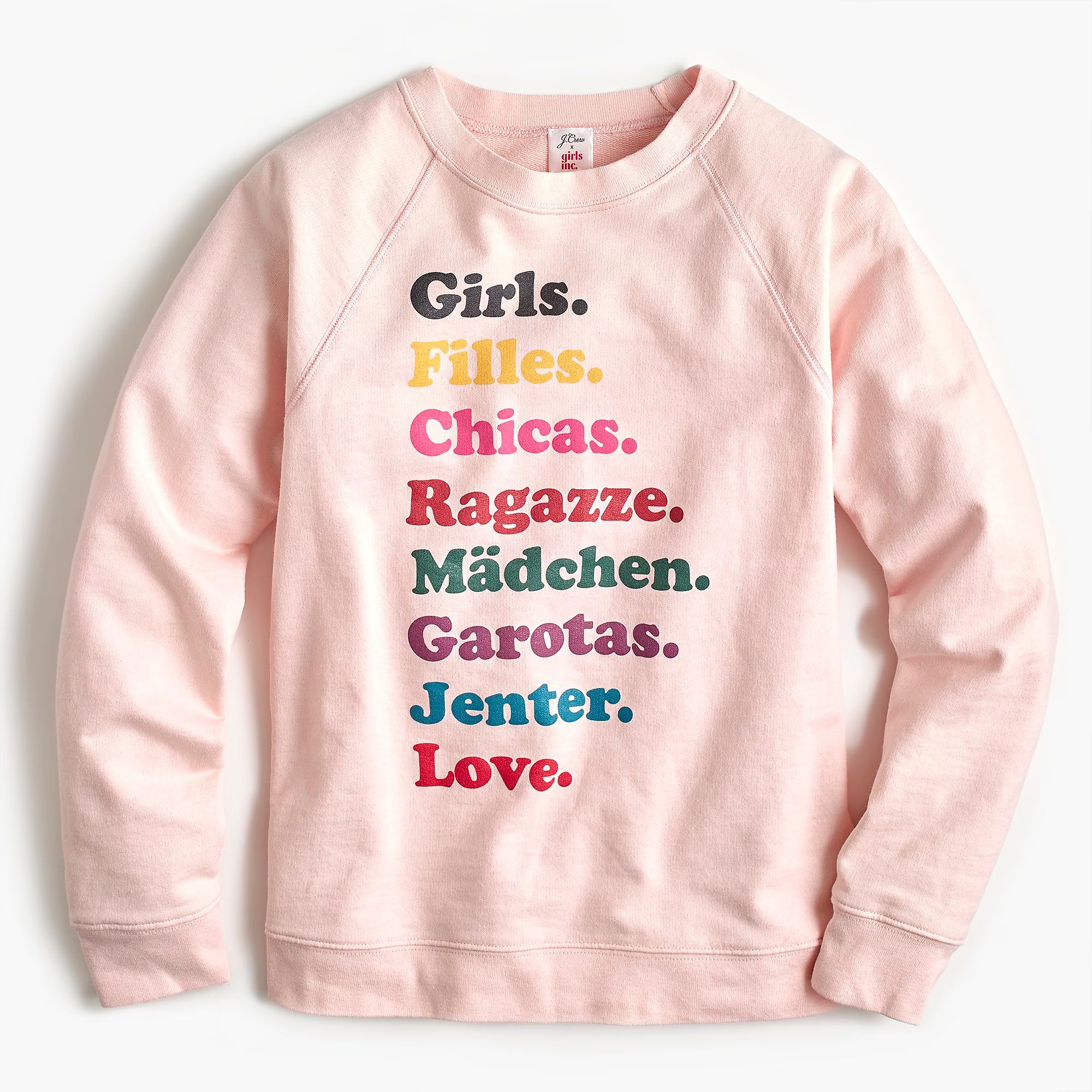 J.Crew x Girls Inc. "Girls" sweatshirt | J.Crew US