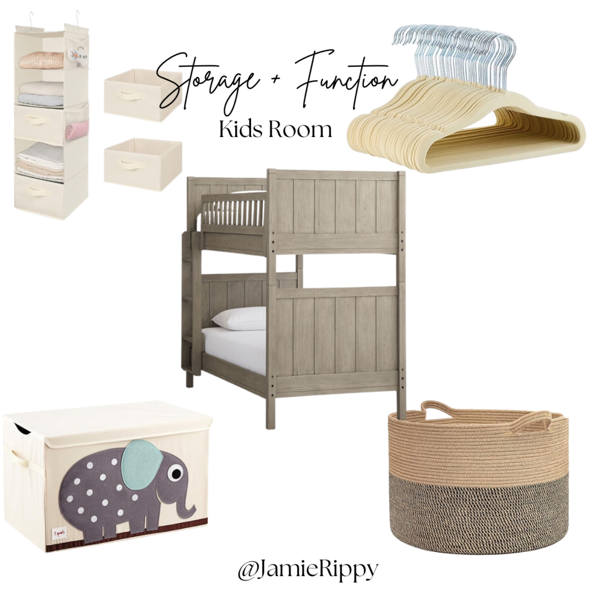 Storage + Function to keep your kids room easier for them (and sometimes you) to tidy! 