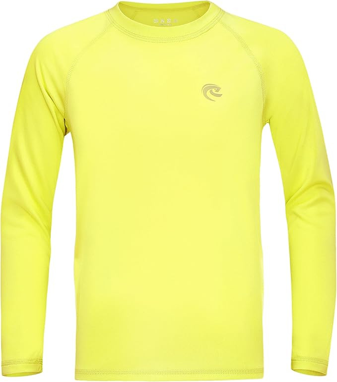 Boys UPF 50+ Swim Shirt Long Sleeve, 1 or 2 Pack UV Sun Protection Rash Guard, Youth Kids SPF Wat... | Amazon (US)