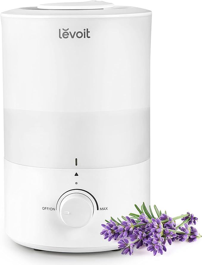 LEVOIT Humidifiers for Bedroom, Quiet (3L Water Tank) Cool Mist Top Fill Essential Oil Diffuser w... | Amazon (US)