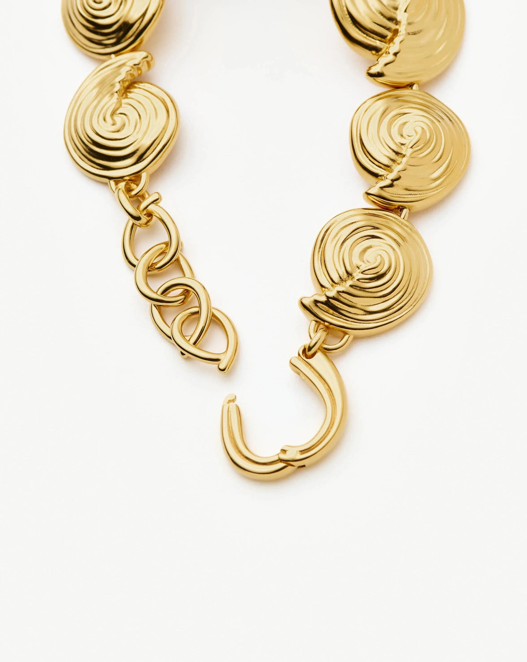 Spiral Statement Chain Bracelet | 18ct Gold Plated Bracelets | Missoma UK
