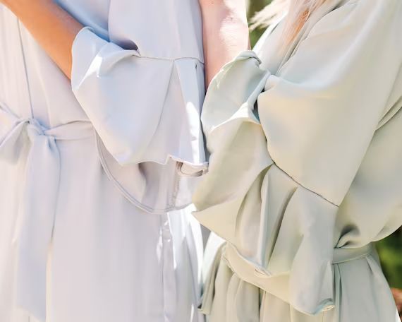 Ruffle Robes for Bridesmaid Robes | Bridal Party Robes | Bridesmaid Gifts | Bridal Shower | Hundr... | Etsy (US)