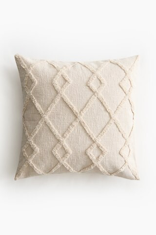 H & M - Tufted Cotton Cushion Cover - Light Beige | H&M (US + CA)