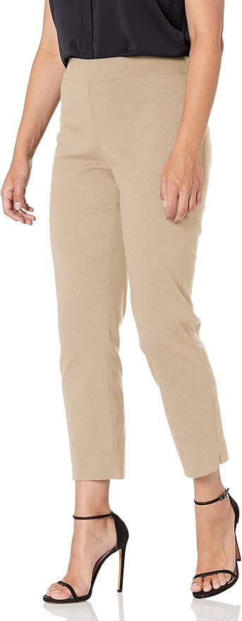 Briggs New York Women's Super Stretch Millennium Slimming Pull-on Ankle Pant | Amazon (US)