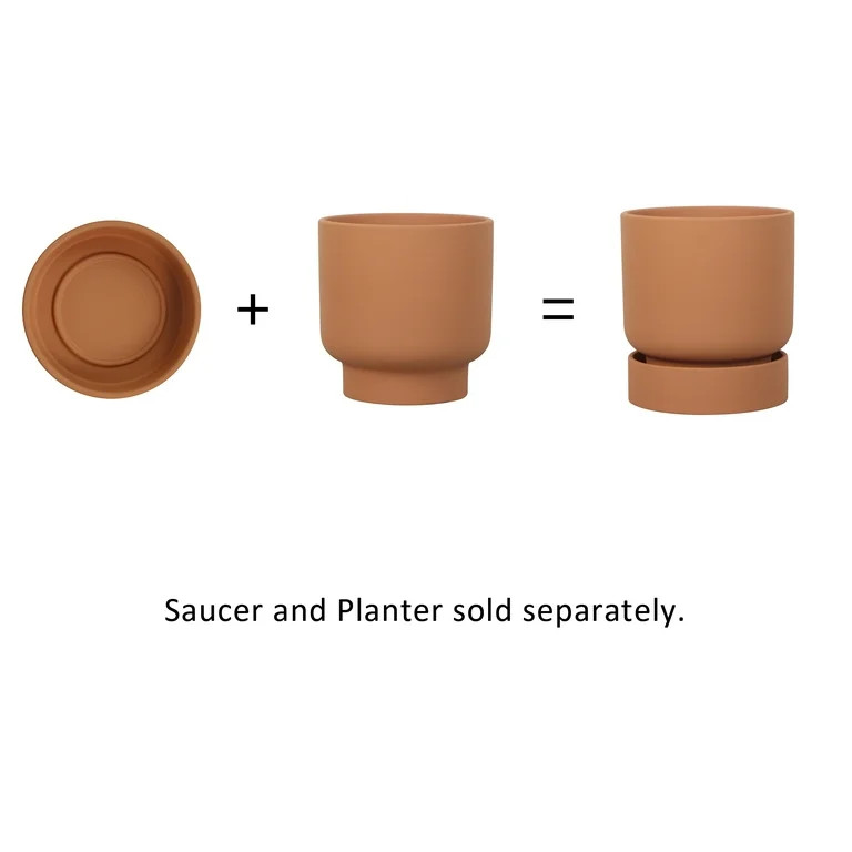 Mainstays 6in Green Petra Round Planter | Walmart (US)