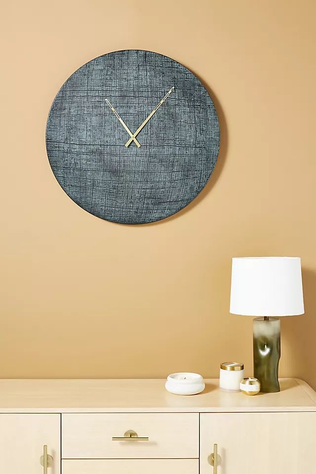 Textured Wall Clock | Anthropologie (US)