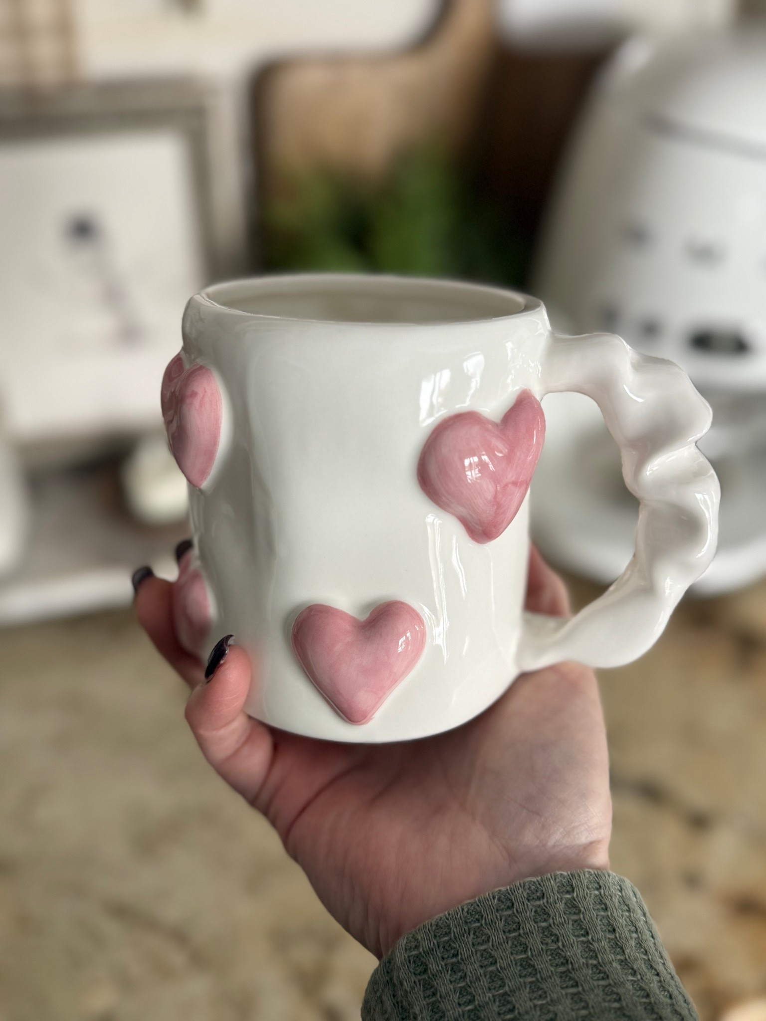 Heart Detail Coffee Mugs Set of 2 | Amazon Valentine’s Finds

These mugs are even cuter in person. I love the sculpted handle—it fits perfectly in your hand—and the raised pink hearts add the sweetest touch without feeling over the top. Such a cozy little upgrade for morning coffee or tea, and they come as a set of two from Amazon which makes them perfect for gifting too. 💗☕️

#coffeemug #amazonhome #kitchenfinds #valentinesdecor #heartdecor #cozykitchen #amazonfinds #drinkware #kitchendecor

#LTKSeasonal #LTKFindsUnder50 #LTKHome