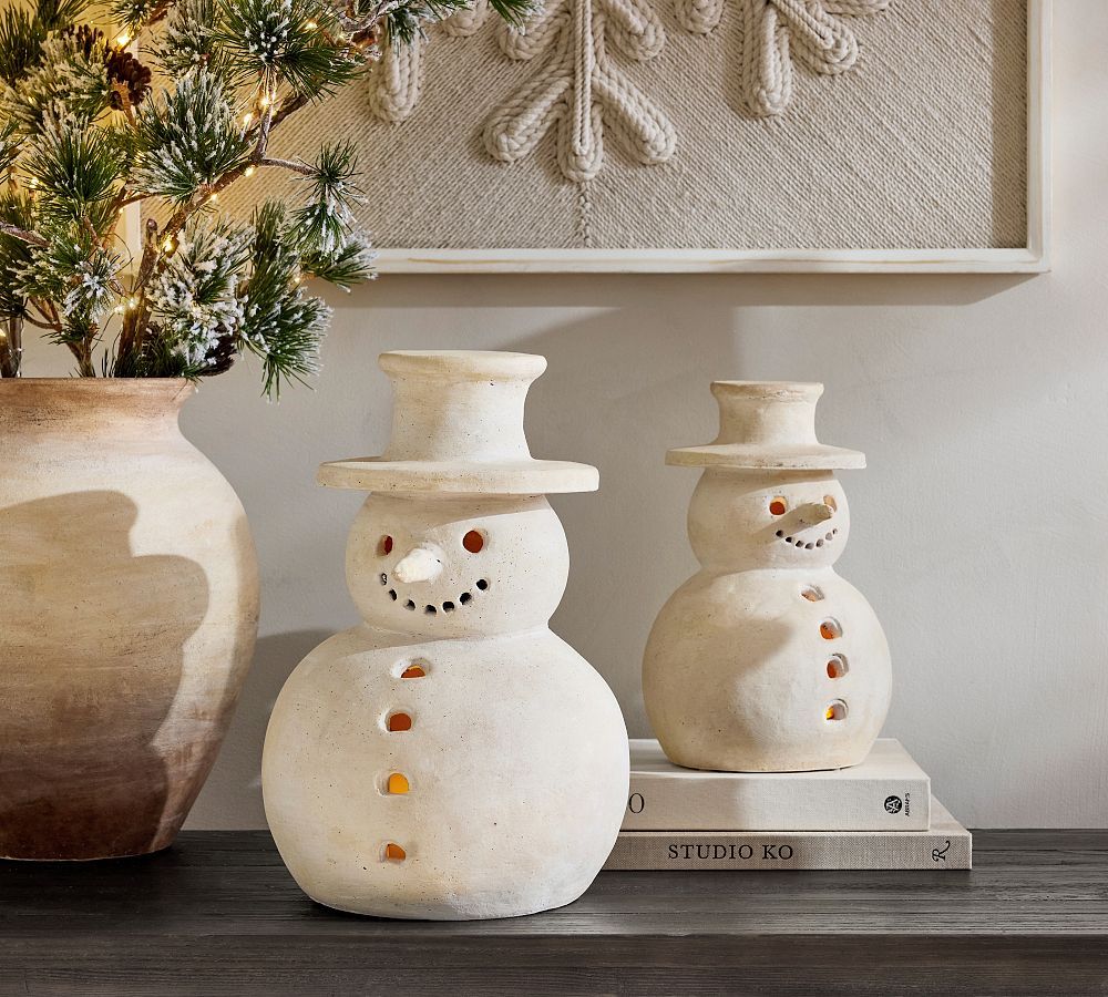 Terracotta Snowman | Pottery Barn (US)