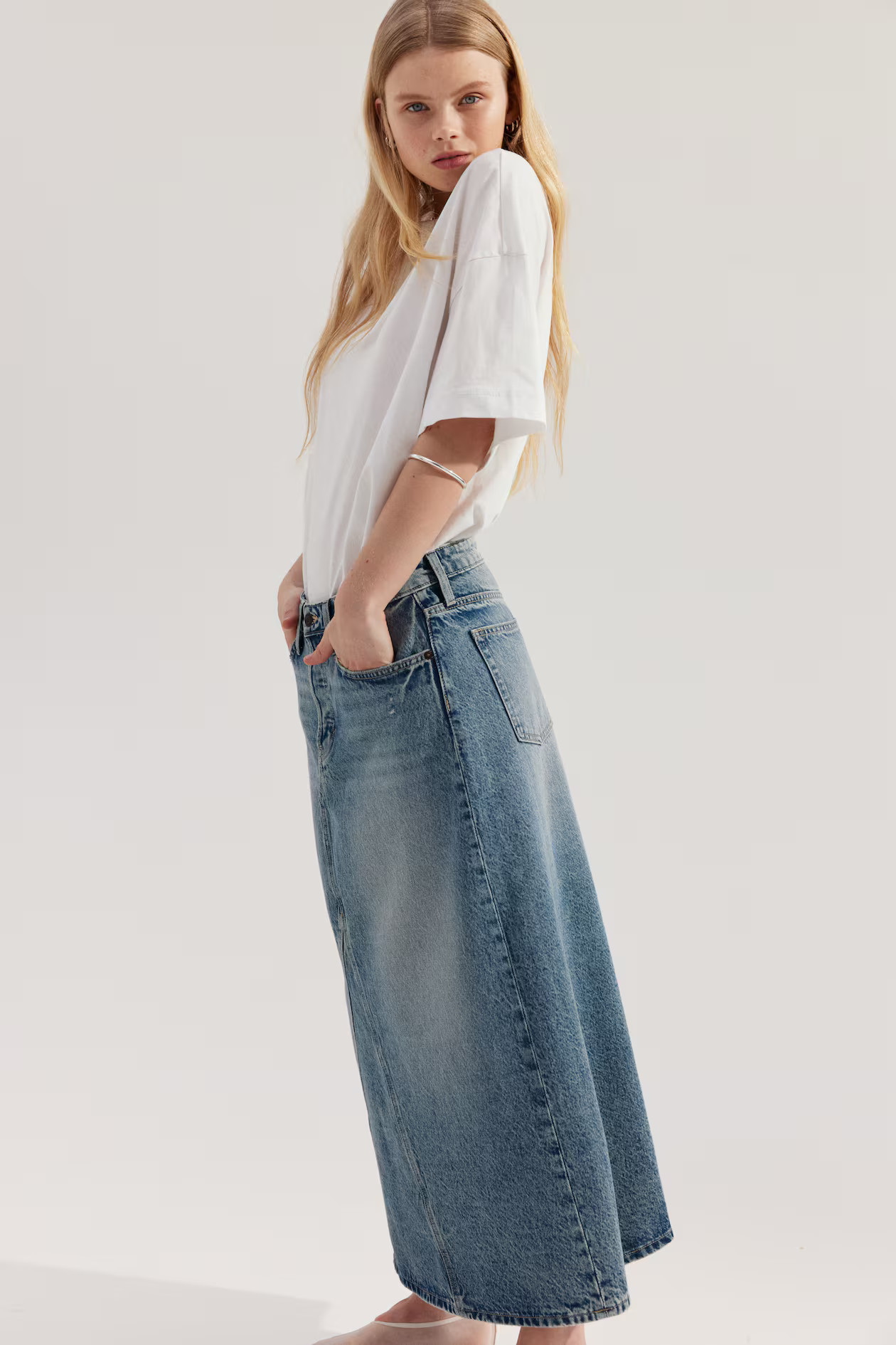 A-Line Denim Skirt | H&M (US + CA)