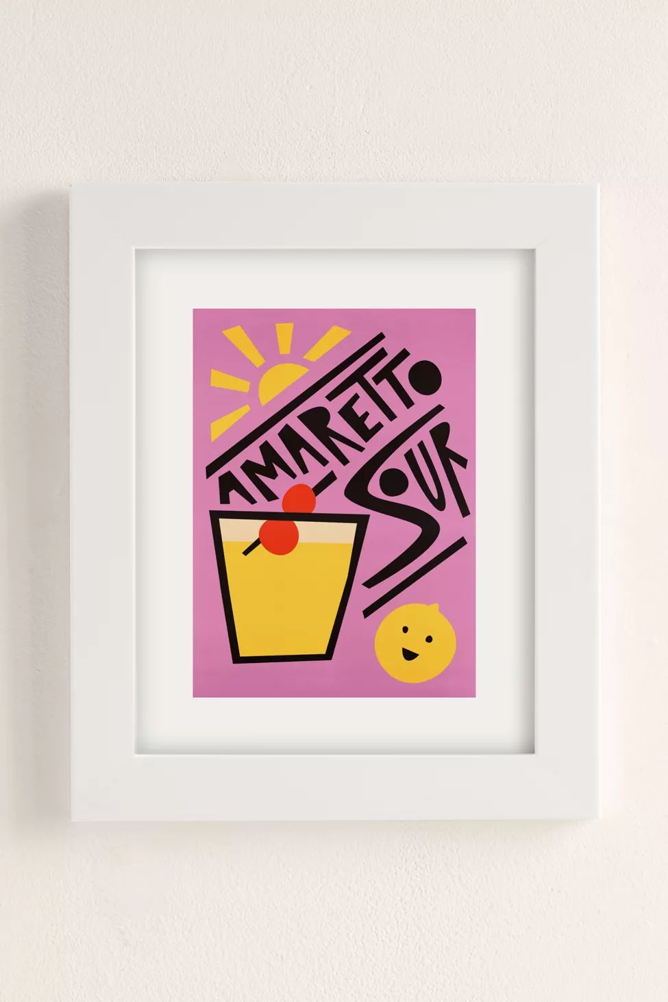 Fox And Velvet Amaretto Sour Cocktail Art Print | Urban Outfitters (US and RoW)