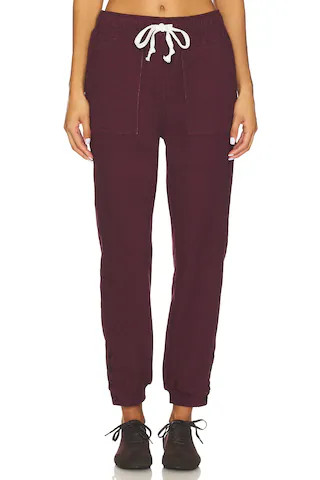 Bobi Button Jogger Pant in Port from Revolve.com | Revolve Clothing (Global)
