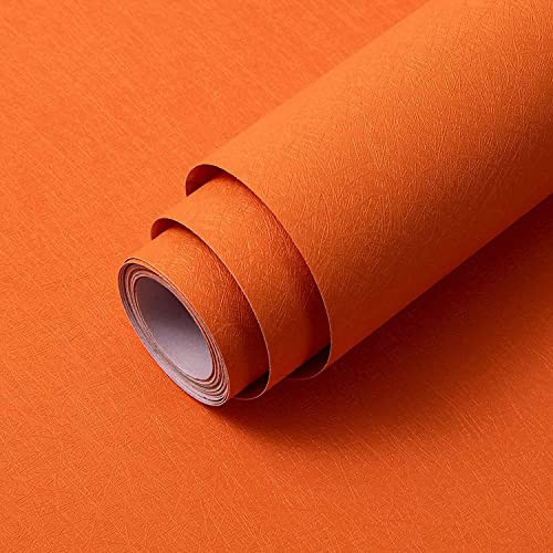 Abyssaly Orange Peel and Stick Wallpaper Removable Self Adhesive Wallpaper Embossed Silk Textured Contact Paper Home Decorativon for Cabinet Countertop Wall Shelf Liner Paper 15.7" X 393.7" | Amazon (US)