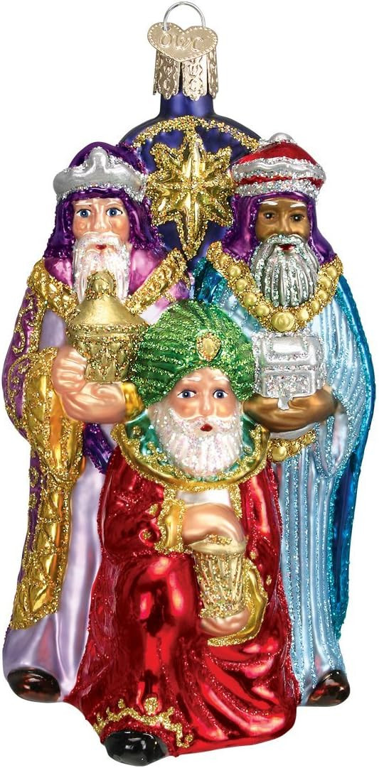 Old World Christmas Spiritual Gifts Three Wise Men Glass Blown Ornament for Christmas Tree, Handc... | Amazon (US)