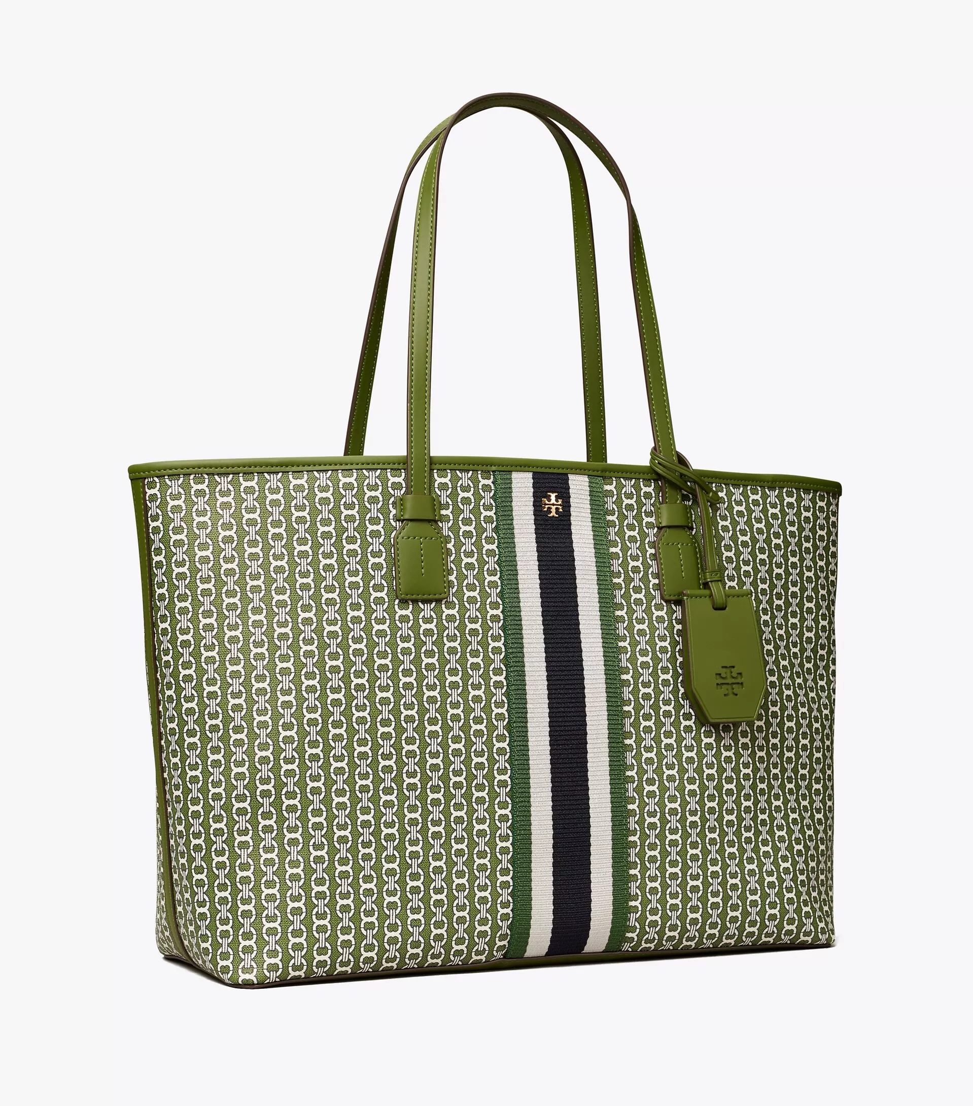 Tory Burch Gemini Link Tote in Green