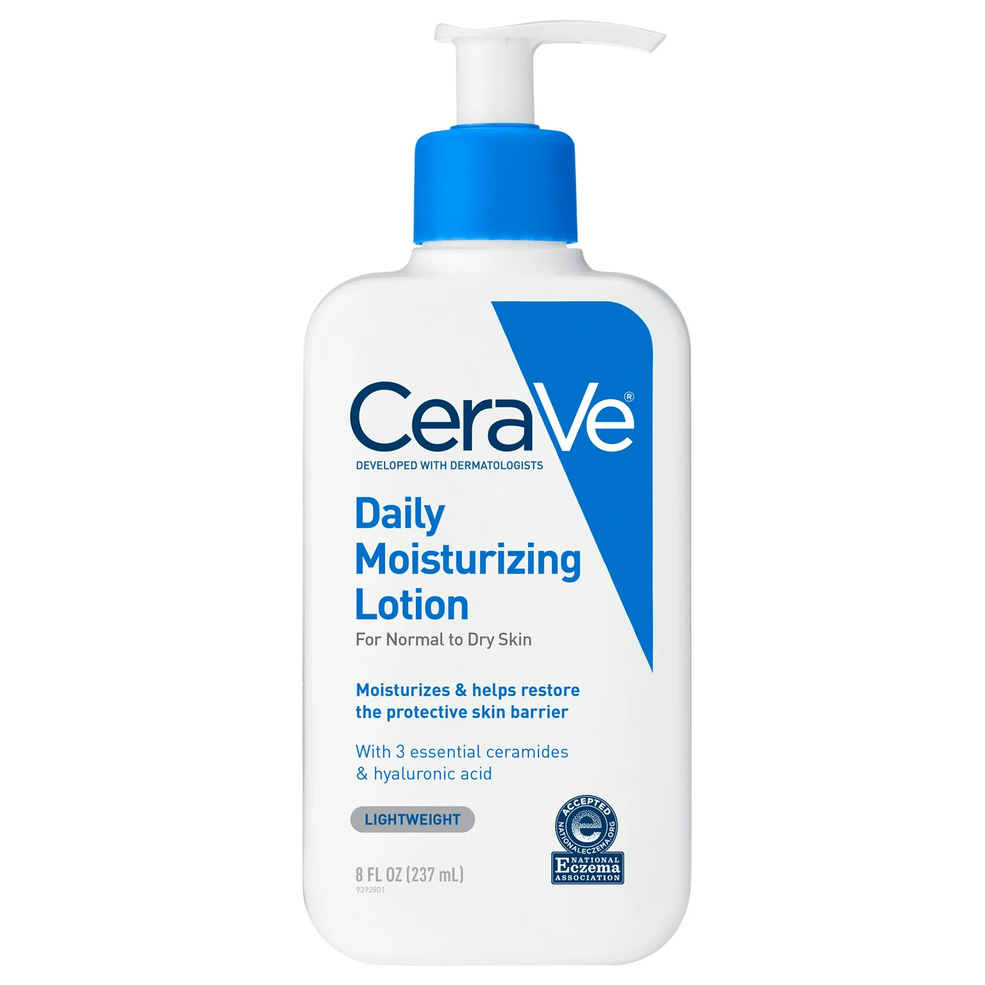 CeraVe Daily Moisturizing Face & Body Lotion with Hyaluronic Acid for Normal to Dry Skin, 8 oz | Walmart (US)