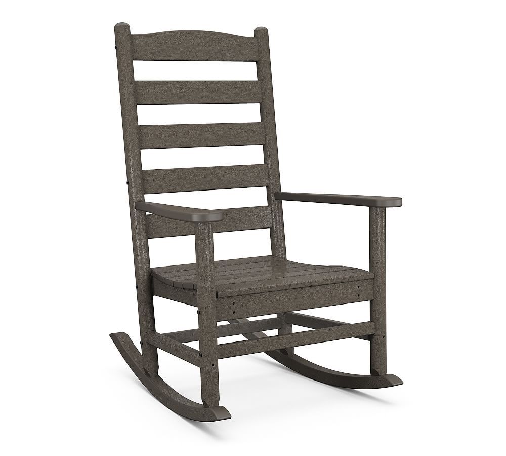 Polywood Ladderback Outdoor Rocking Chair | Pottery Barn (US)