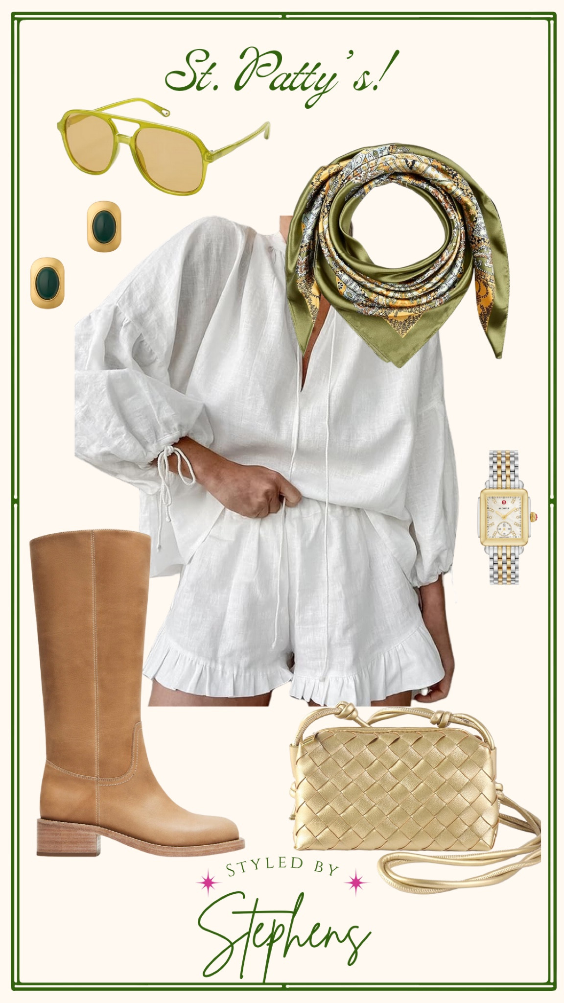 Obsessed with these Steve Madden boots!! You can totally transition these into spring with a linen set like this. Perfect for St. Patty’s day!! ☘️ 

#LTKFindsUnder50 #LTKStyleTip #LTKFindsUnder100
