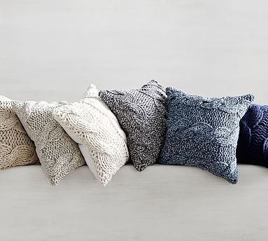 Colossal Handknit Pillow Covers | Pottery Barn (US)