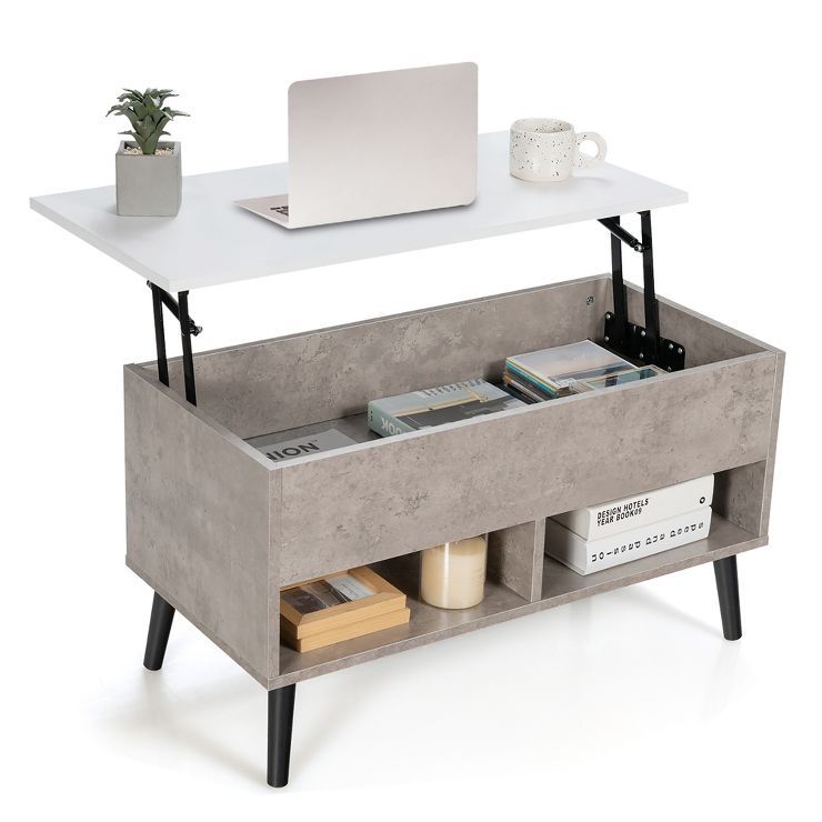 Costway 31.5''  Lift Top CoffeeTable ModernTable W/ Hidden Compartment&Wood Legs For Home | Target