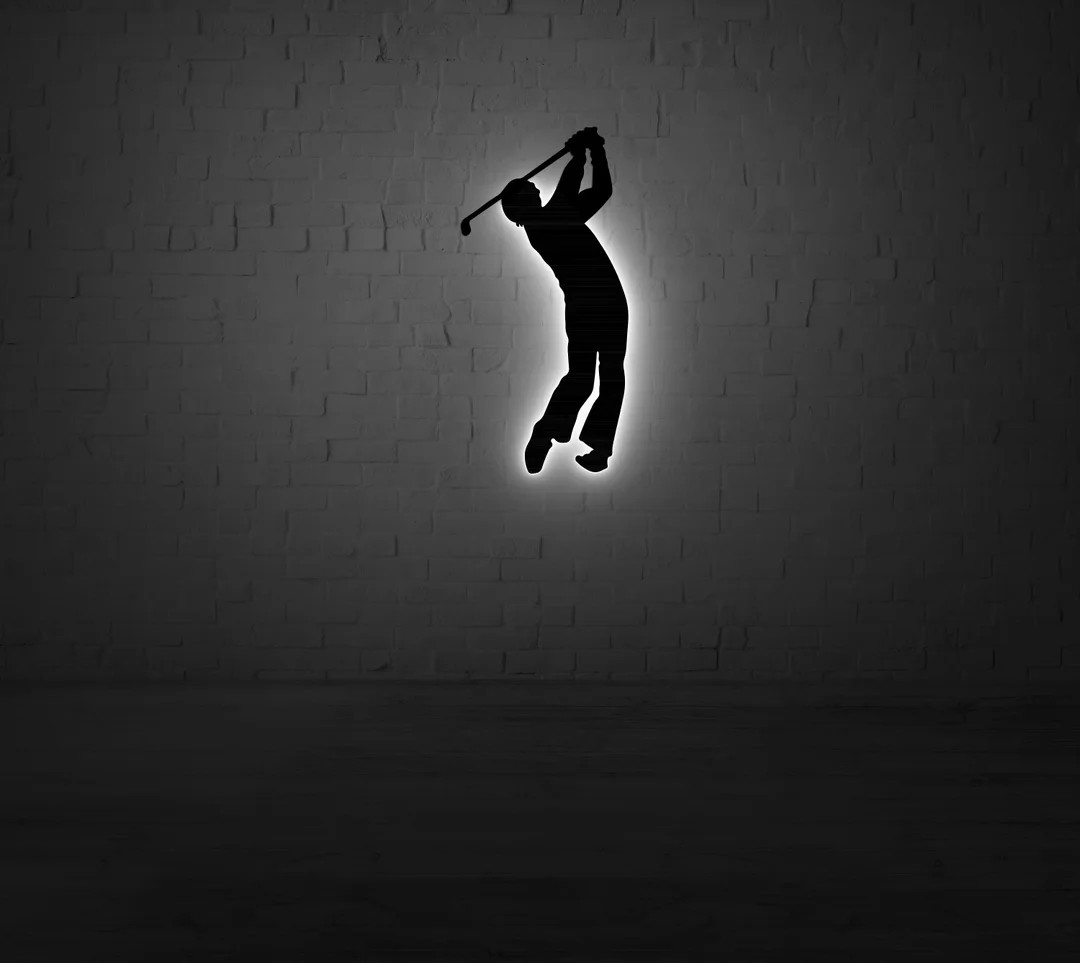 Golf Metal Wall Art, Golf Art Metal , Gift for Golfer, Gift for Him, Golf Wall Deco, Mancave Deco... | Etsy (US)