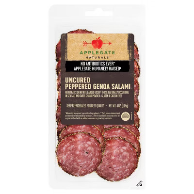 Applegate Natural Uncured Peppered Genoa Salami - 4oz | Target