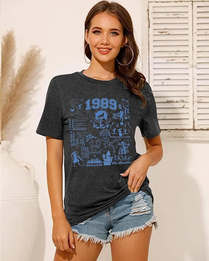 Meet Me at Midnight Shirt Women Country Music Tshirt Vintage Graphic Tee Casual Tops | Amazon (US)