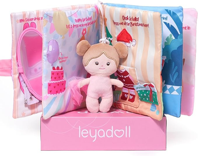 Interactive Sensory Soft Cloth Book, Educational Crinkle Quiet Activity Busy Book for Babies,Todd... | Amazon (US)