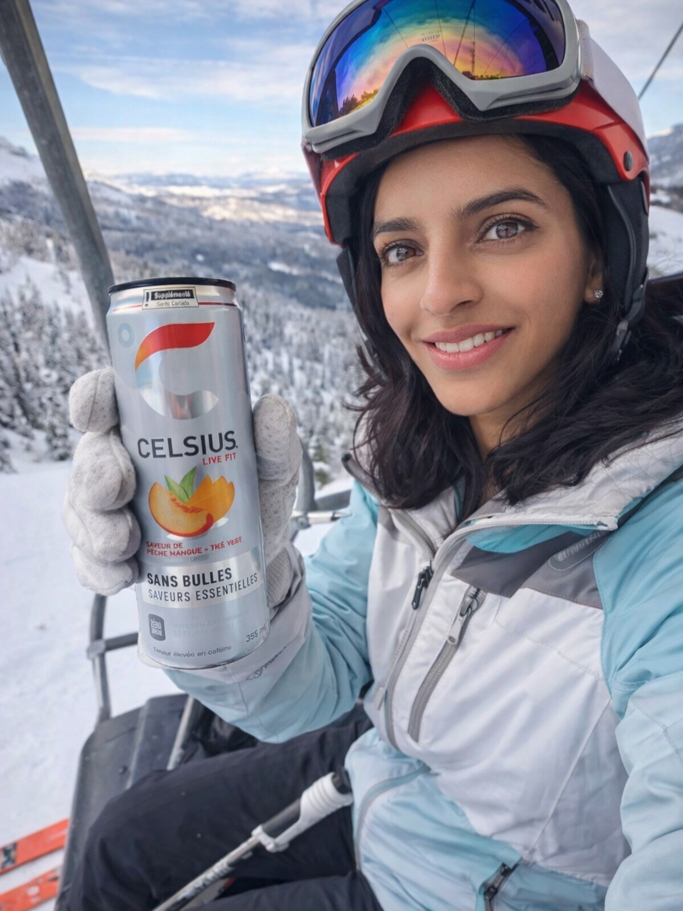 My ski partner @celsius_canada #celsiusambassador