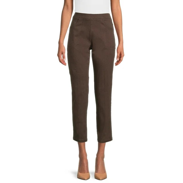 RealSize Women's Stretch Pull On Pants with Pockets, 29" Inseam for Regular, Sizes XS-XXL | Walmart (US)