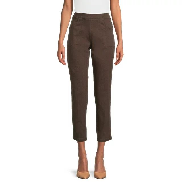 RealSize Women's Stretch Pull On Pants with Pockets, 29" Inseam for Regular, Sizes XS-XXL - Walma... | Walmart (US)