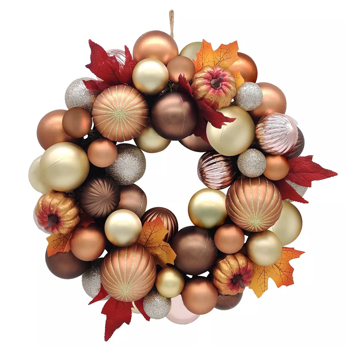 Celebrate Together™ Fall Ornament Artificial Leaves Wreath | Kohl's