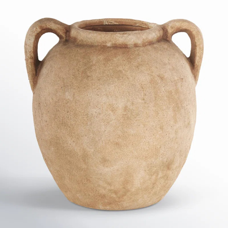 Birch Lane™ Badgley Ceramic Antique Style Textured Vase With Shadings And Handles & Reviews | W... | Wayfair North America