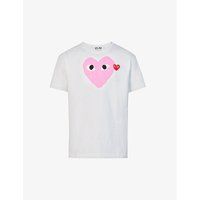Heart logo-motif cotton-jersey T-shirt | Selfridges