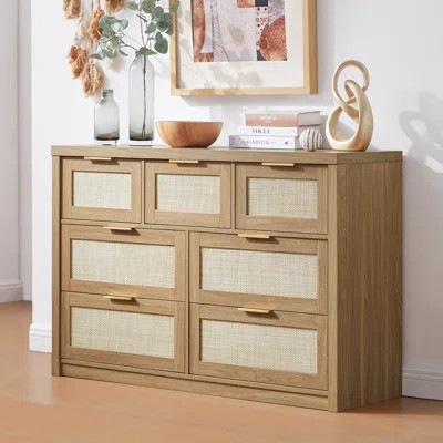 Arianna 47.2" W 7-Drawer Manufactured Wood Dresser | Wayfair North America