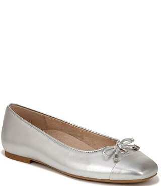 Vionic Klara Leather Bow Detail Ballet Flats | Dillard's | Dillard's