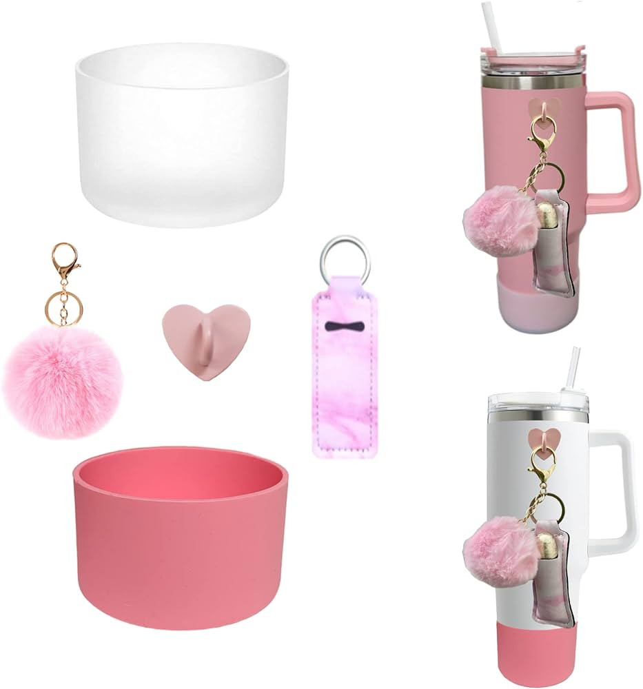 Klasikok Water Bottle Boot for Stanley Cup 40OZ,Accessories Charms Chapsticks Holder for Stanley ... | Amazon (US)