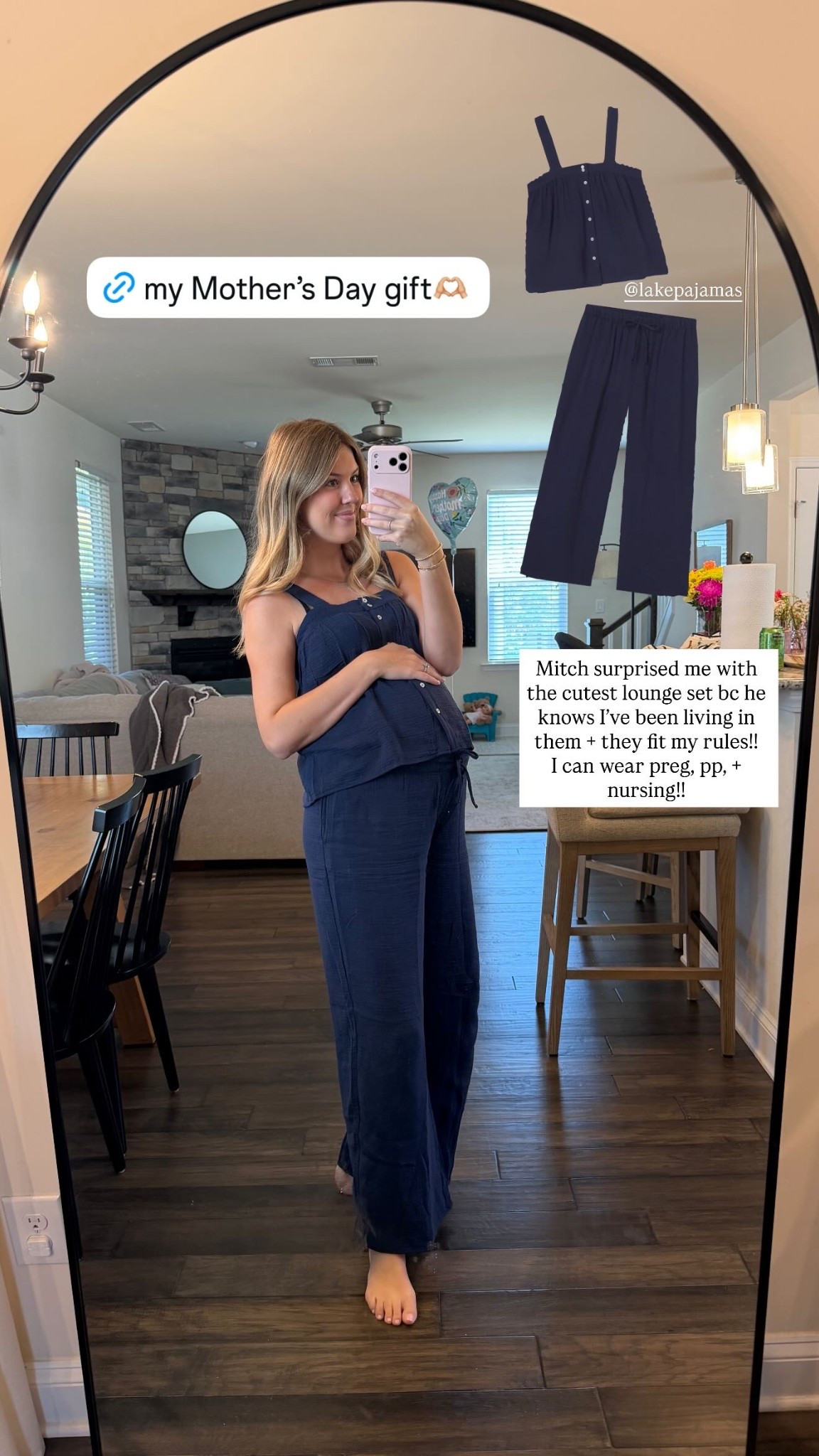 Mitch surprised me with the cutest lounge set bc he knows I’ve been living in them + they fit my rules!!
I can wear preg, pp, + nursing!! @lakepajamas

#LTKHome #LTKmomlife #LTKBump