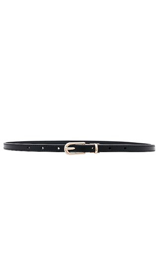 Skinny Square Belt in Black | Revolve Clothing (Global)