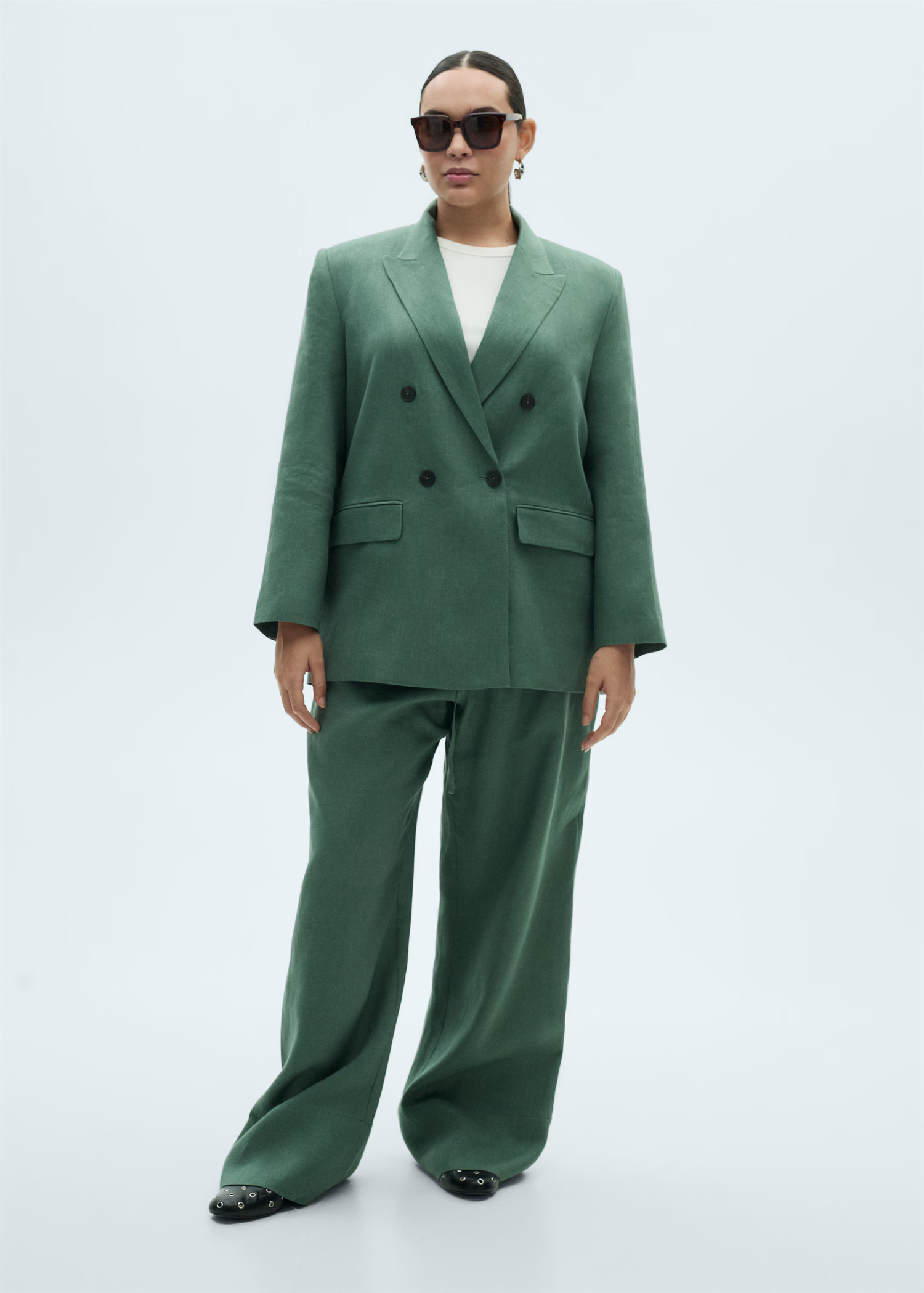 Linen suit blazer - Women | MANGO USA | Mango (US/MX/AU)