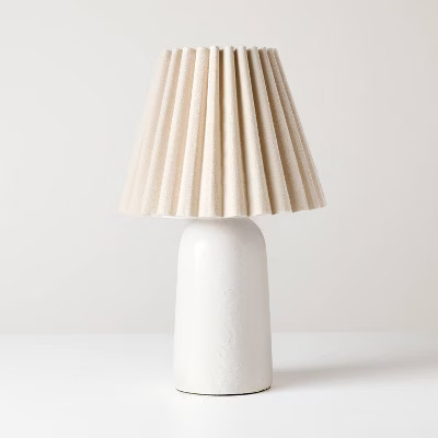 Ceramic Accent Table Lamp with Scallop Shade - Hearth & Hand™ with Magnolia | Target