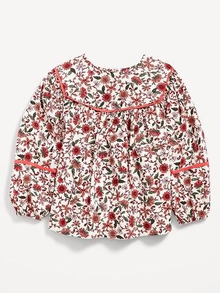 Long-Sleeve Floral Swing Top for Toddler Girls | Old Navy (US)