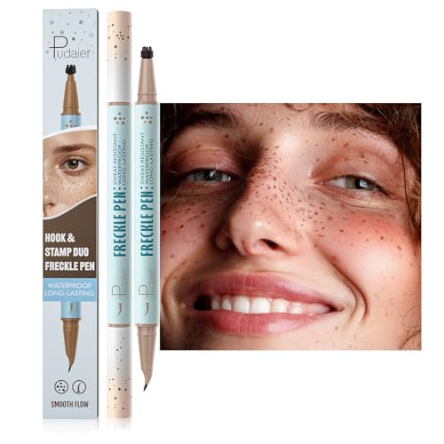 2 Pack Freckle Pen Set – 2-in-1 Dual Ended Microblading Pen & Freckle Stamp, 2 Different Color Combos,Waterproof & 24HR Longwear, Precise 15° Tip for Natural Lifelike Freckle Makeup. | Amazon (US)