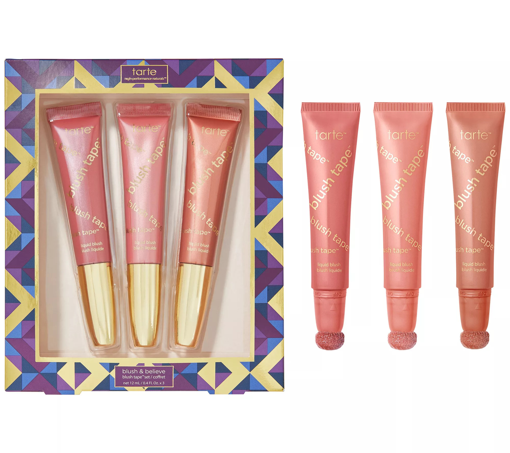 tarte Holiday Edition Blush Tape Liquid Blush Trio - QVC.com | QVC
