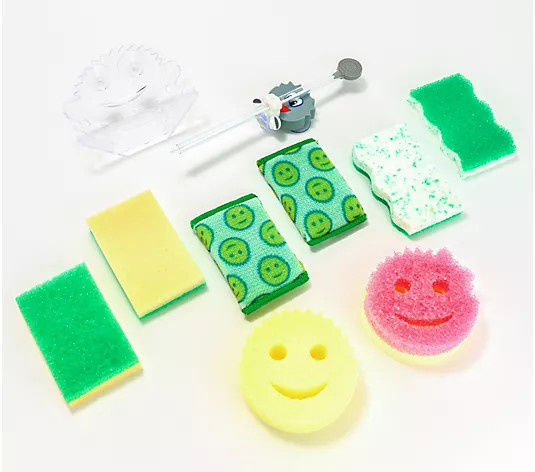 Scrub Daddy 10 pc Everyday Trial Kit with Eraser, Scour, Sponges & More! | QVC