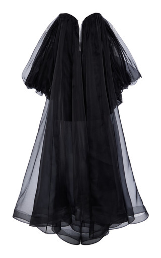 Exclusive Crush Off-The-Shoulder Silk-Chiffon Maxi Dress | Moda Operandi (Global)